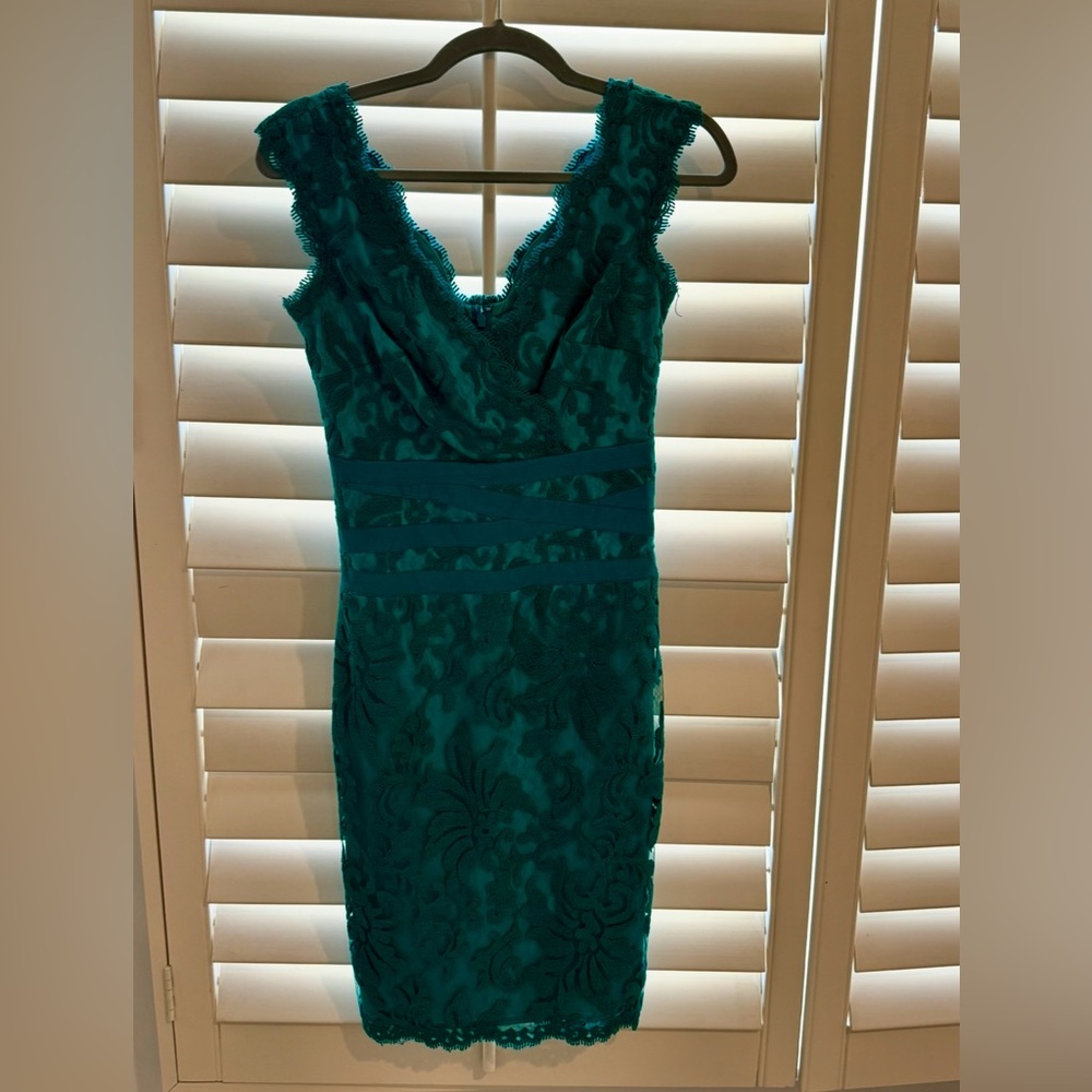 Tadashi Shoji Green Lace Dress